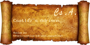 Csatlós Adrienn névjegykártya